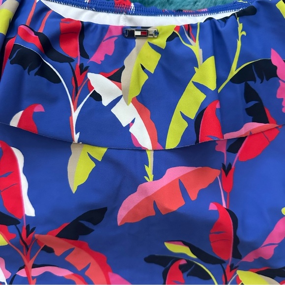 Tommy Hilfiger Vibrant Off-Shoulder Ruffle Tankini Size XXL - Picture 9 of 14